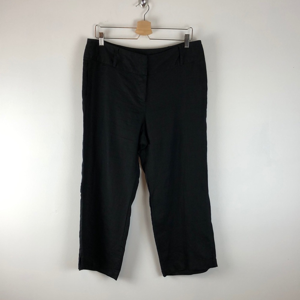Richard Malcolm  linen cropped capri pants.size 12